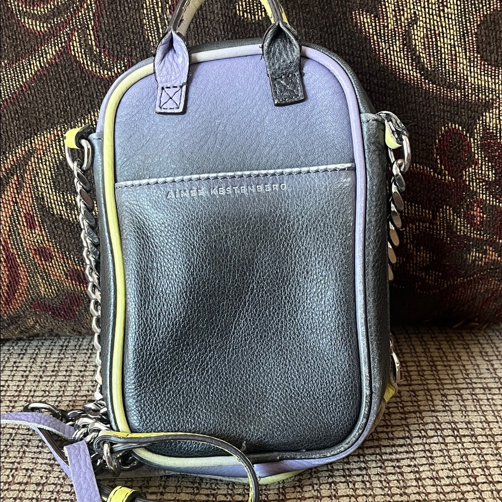 Aimee Kestenberg Yellow and Purple Crossbody Bag - Picture 7 of 16
